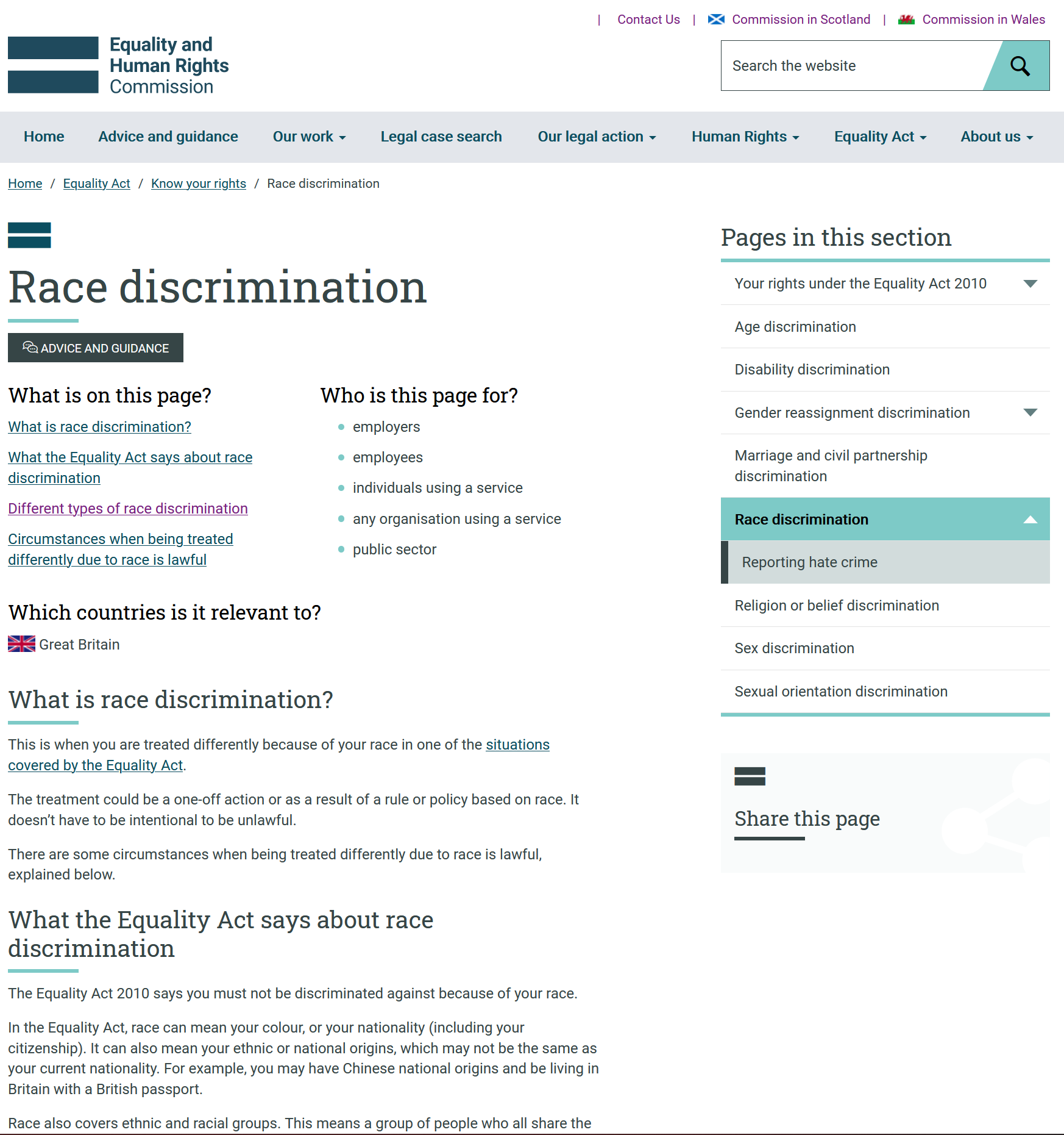 equality and human rights commission - race discrimination Equality and Human Rights Commission &#8211; Race discrimination Equality and Human Rights Commission Race discrimination capa 1